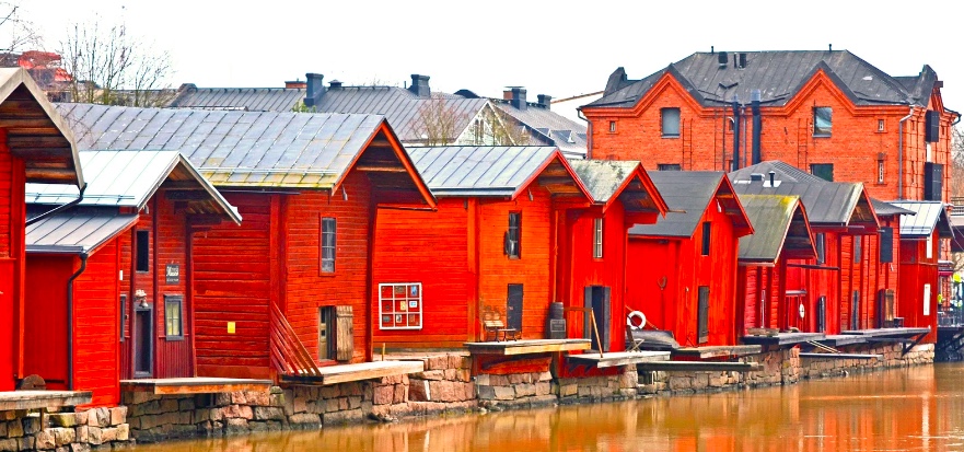 Porvoo Village in Finland
